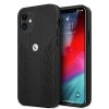 Etui BMW BMHCP12SRSPPK iPhone 12 mini 5,4 czarny/black hardcase Leather Curve Perforate